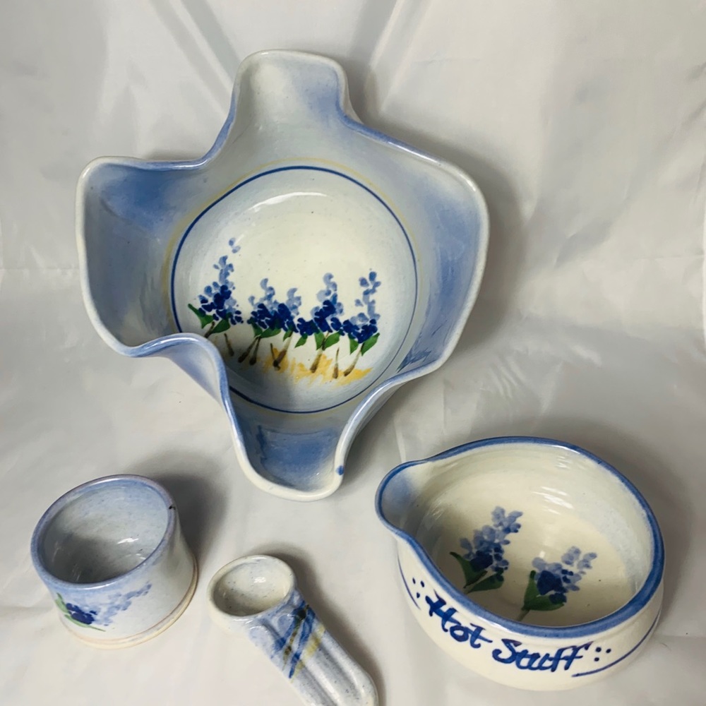4 Piece Texas Salado Pottery Set